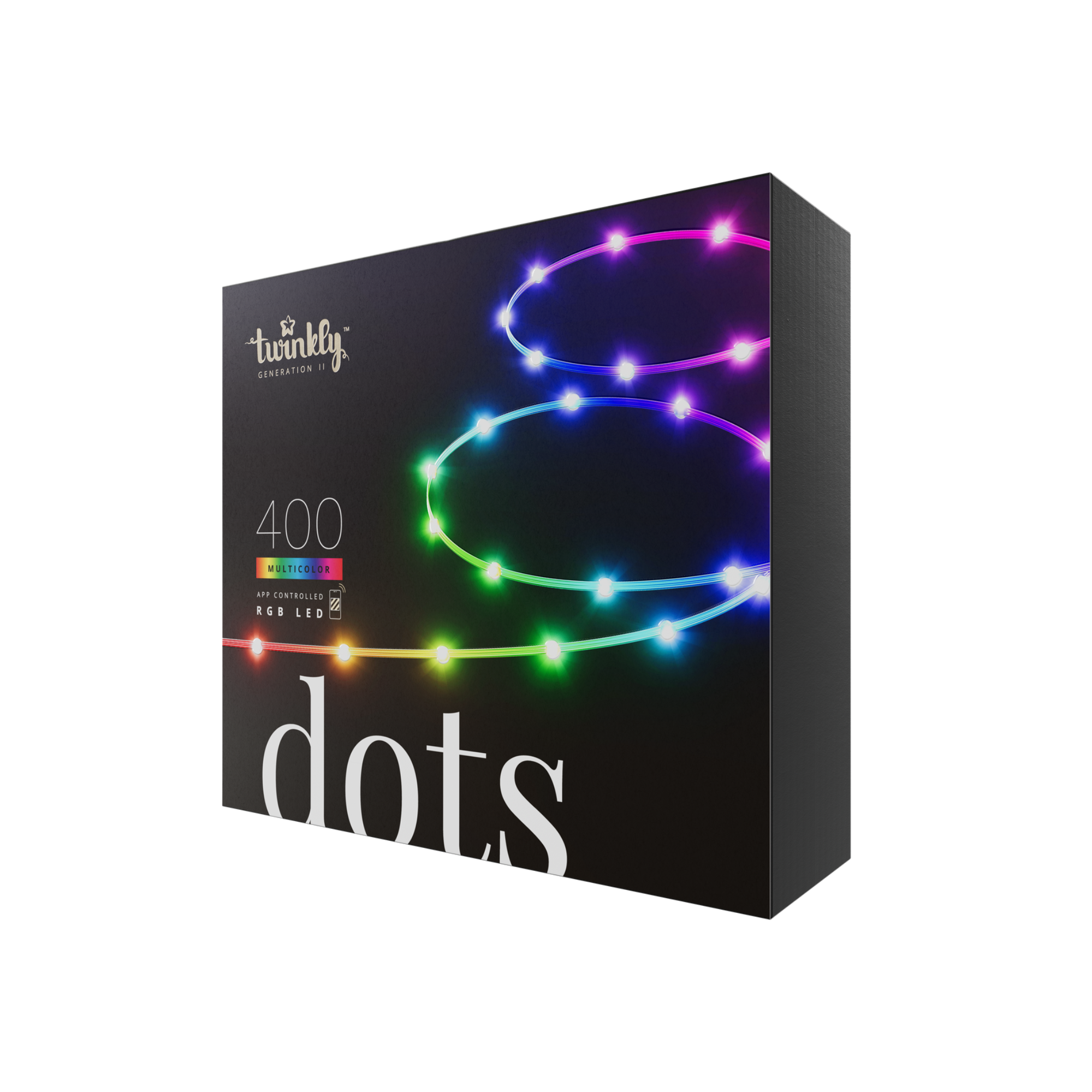 Twinkly 400 LED Dots String Light AU Plug Clear Wire - RGB