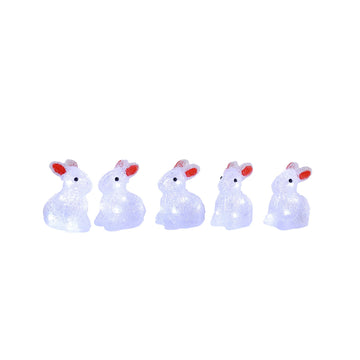 Acrylic Mini Bunny-Set Of 5