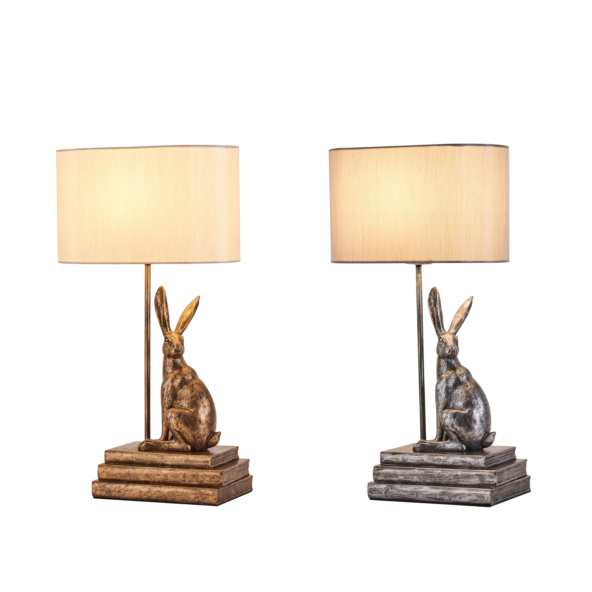 Rabbit Regal Table Lamp - Gold/Silver