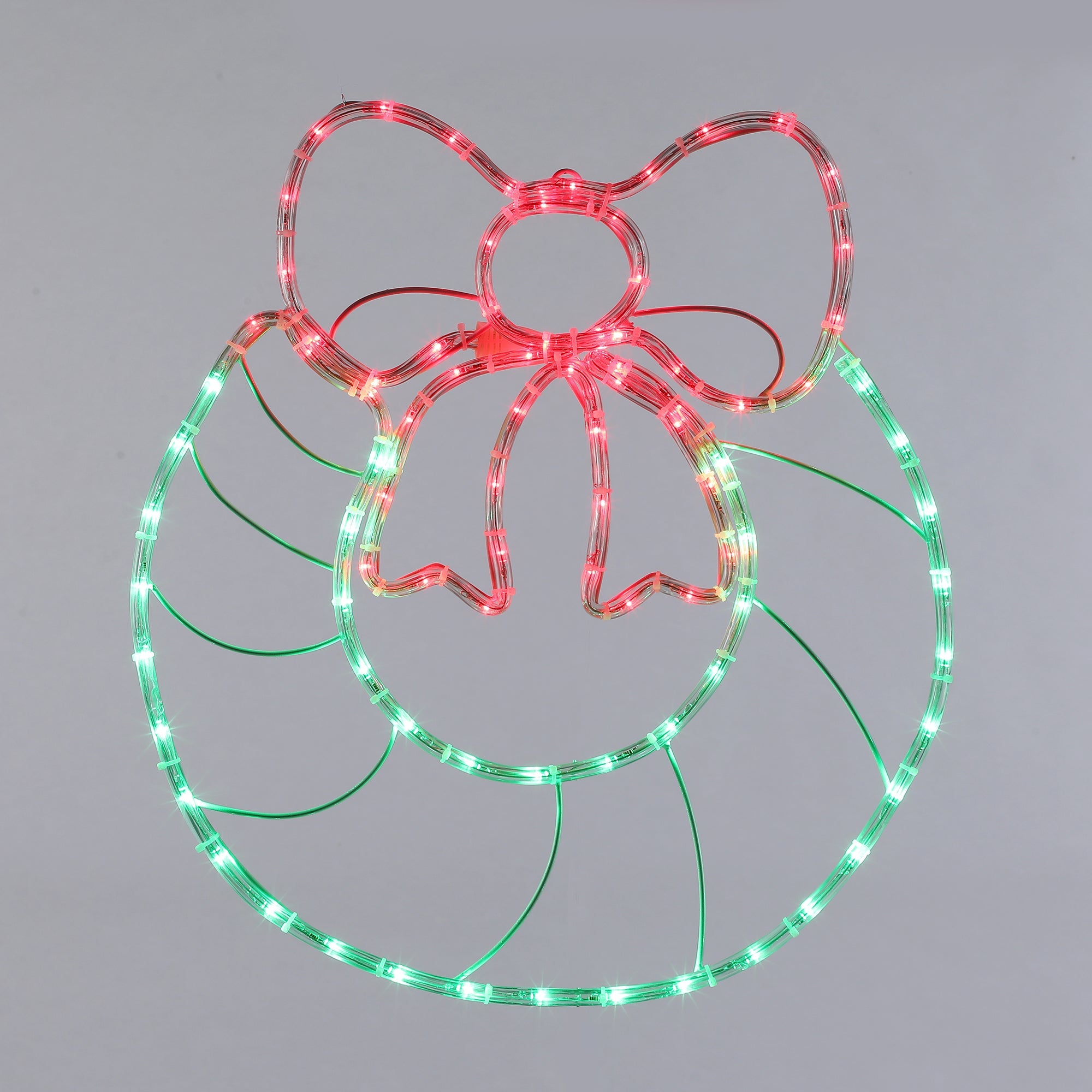 LED Christmas Wreath Silhouette