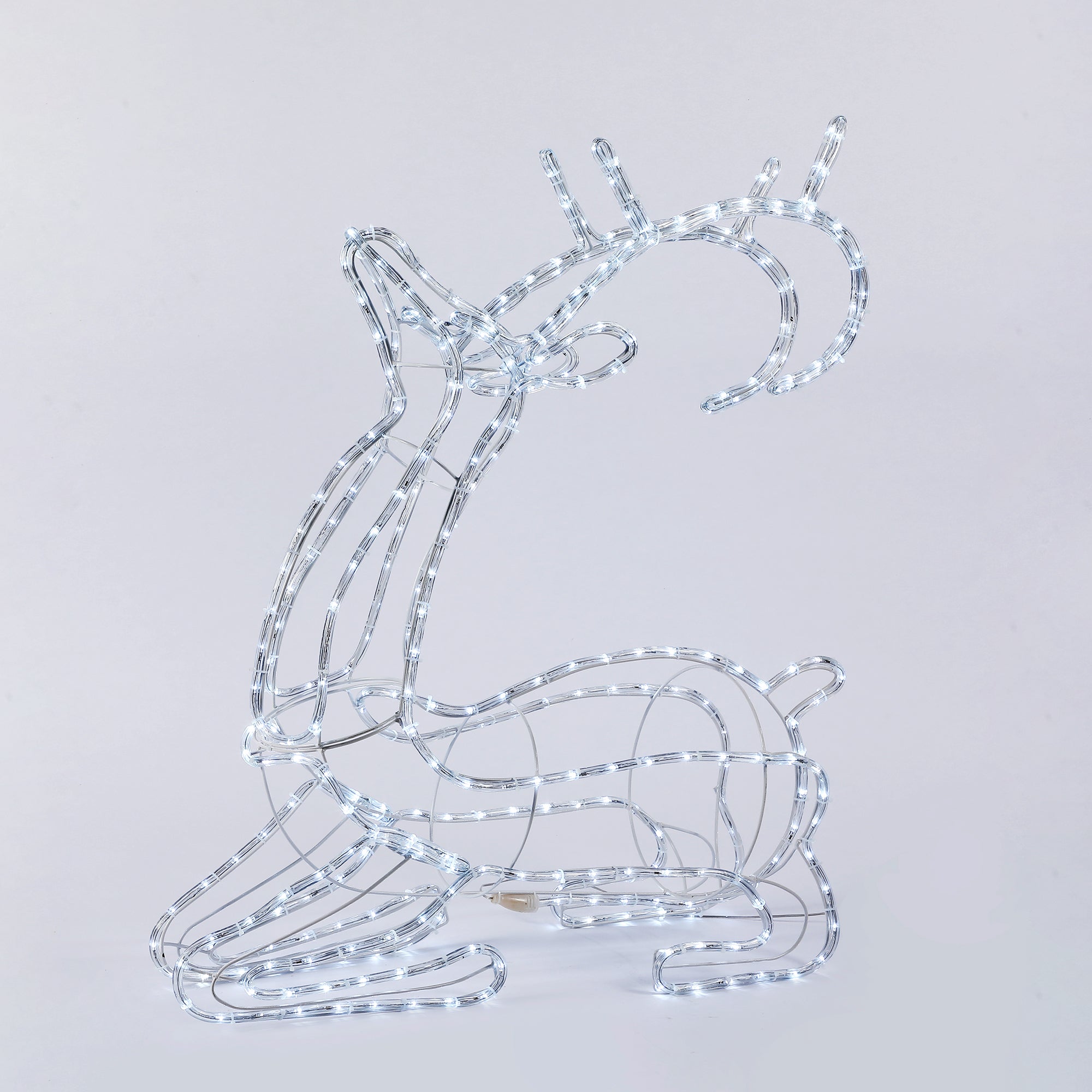 LED 3D Sitting Reindeer Silhouette - 2 Colour Options