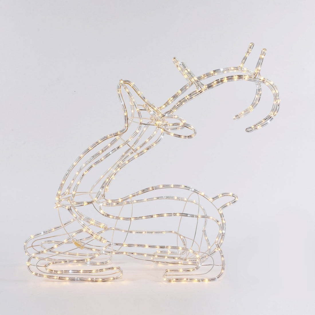 LED 3D Sitting Reindeer Silhouette - 2 Colour Options