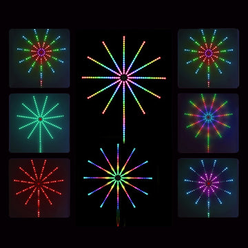 2D Fireworks Wall Light