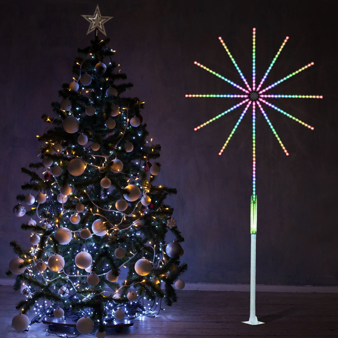 2.5m 2D Fireworks Standing Light