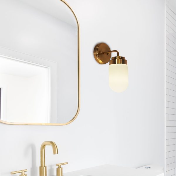 Dunburn Wall Light Satin Brass