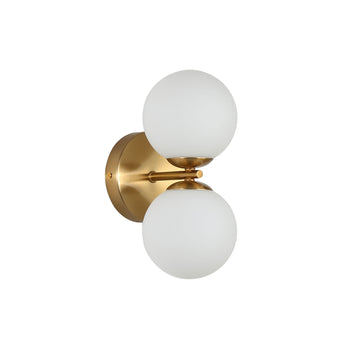 Oberon 2 Wall Light Satin Brass