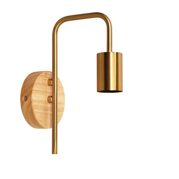 Lane Real Timber Wall Light Satin Brass