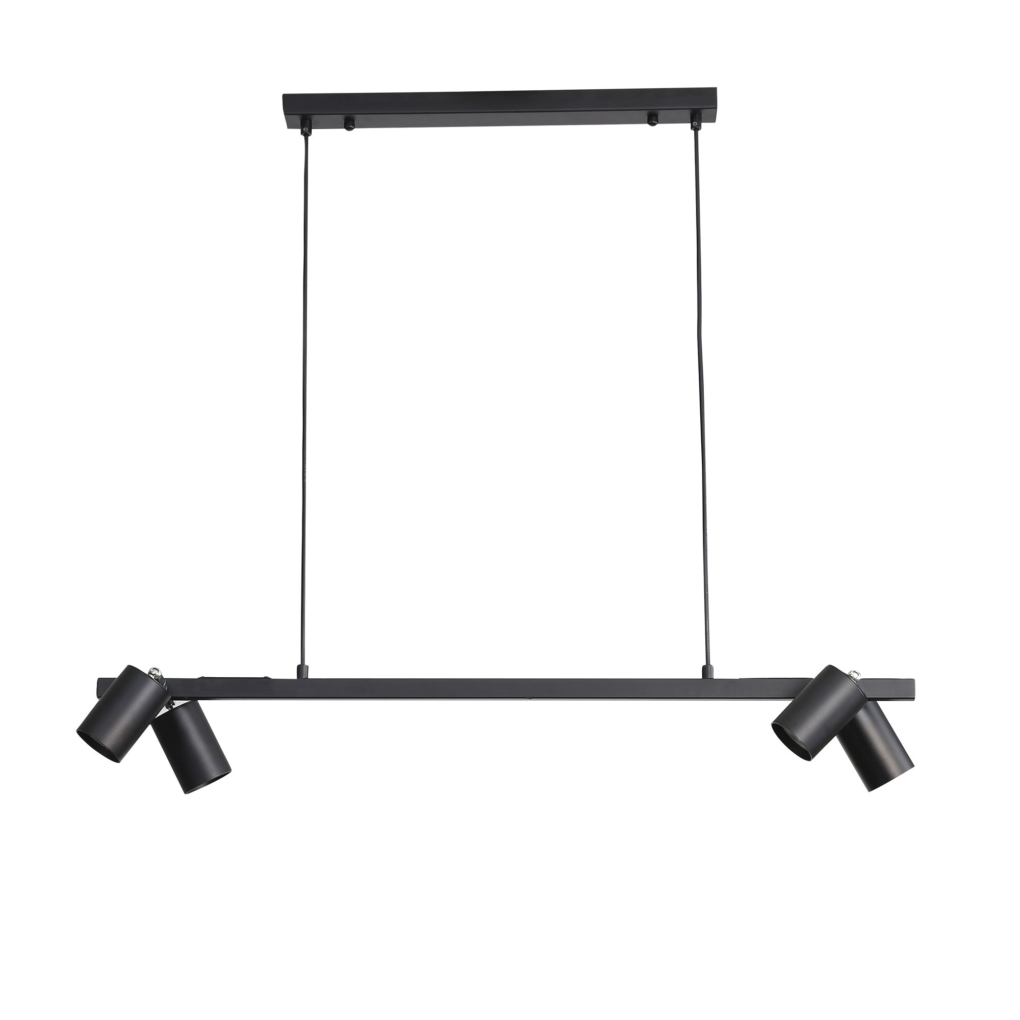 Bridge 4lt Spot Pendant Light Black