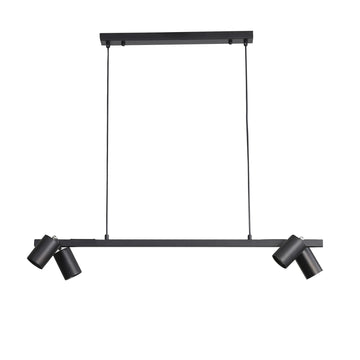 Bridge 4lt Spot Pendant Light Black