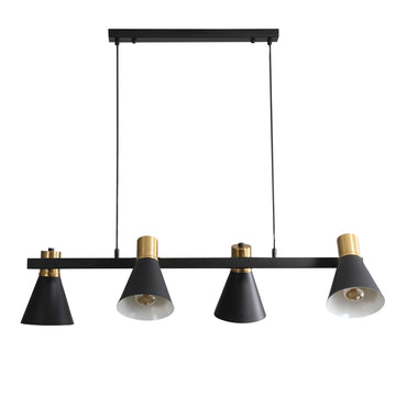 Norbert 4lt Linear Spot Pendant Light Satin Brass