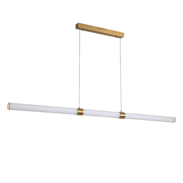 Maxwell 150 Sat Brs LED Pendant Light Satin Brass