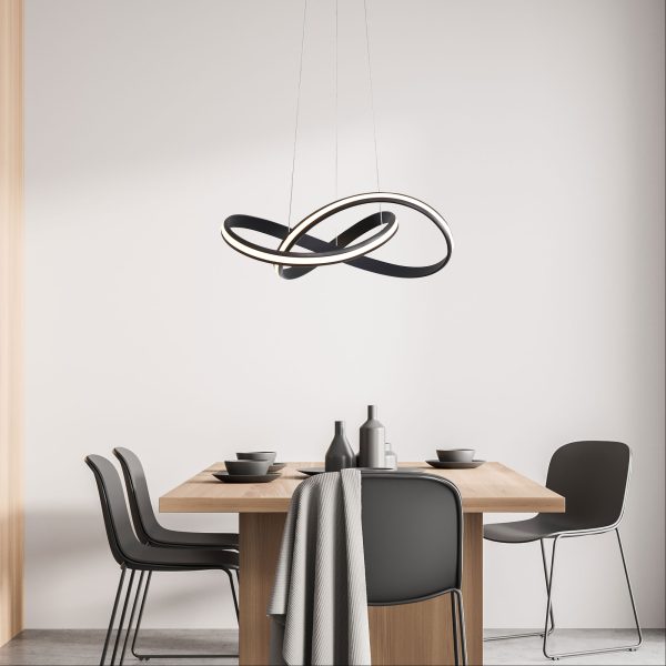 Spira CTS LED Pendant Light Black