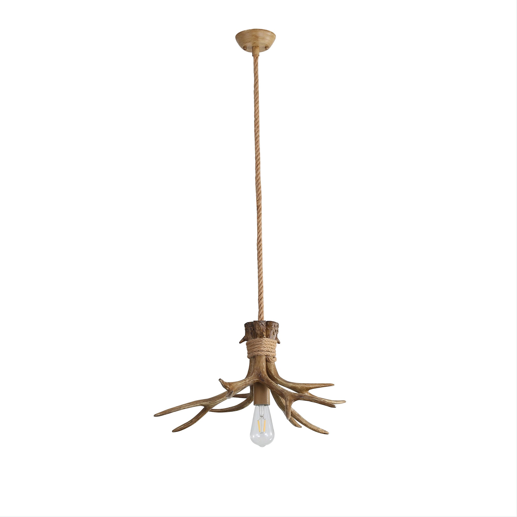 Hyort Single Derr Antler Designer Pendant Light