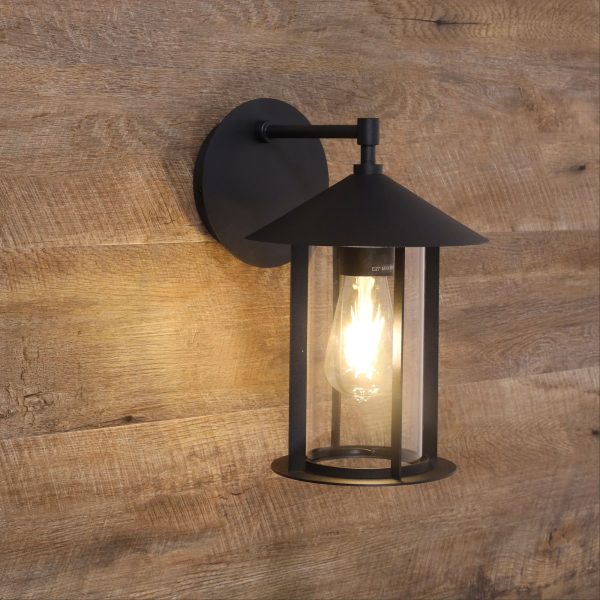 Holford Outdoor Wall Light Black