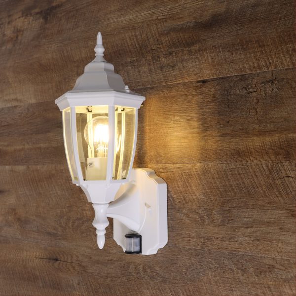 Highgate Sensor Outdoor Wall Light White