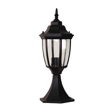 Highgate Newell Pillar Light Black