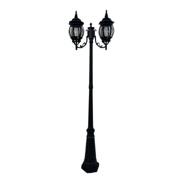 Highgate Twin Tradtional Outdoor Post Light Black