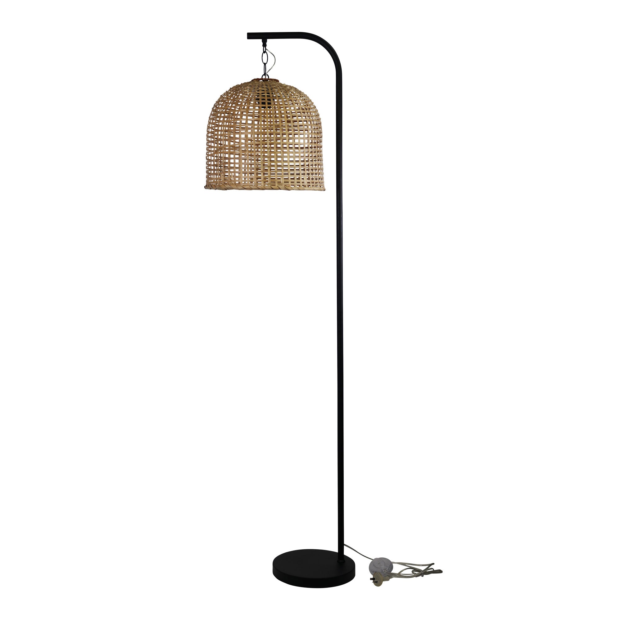 Jess Floor Lamp With Black Base And Batur Shade