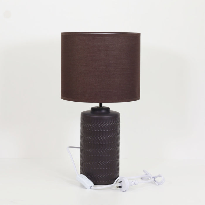 Jenny Ceramic Table Lamp Coffee — lightsuponline