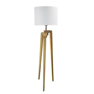 Lund Complete Floor Lamp White