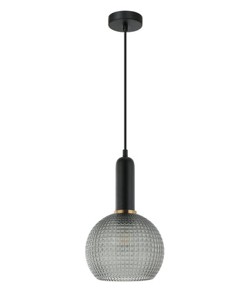 Pelota Segmented Glass Pendant Light Smokey Black