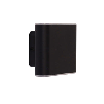 Wash 2*3 LED Wall Light Black