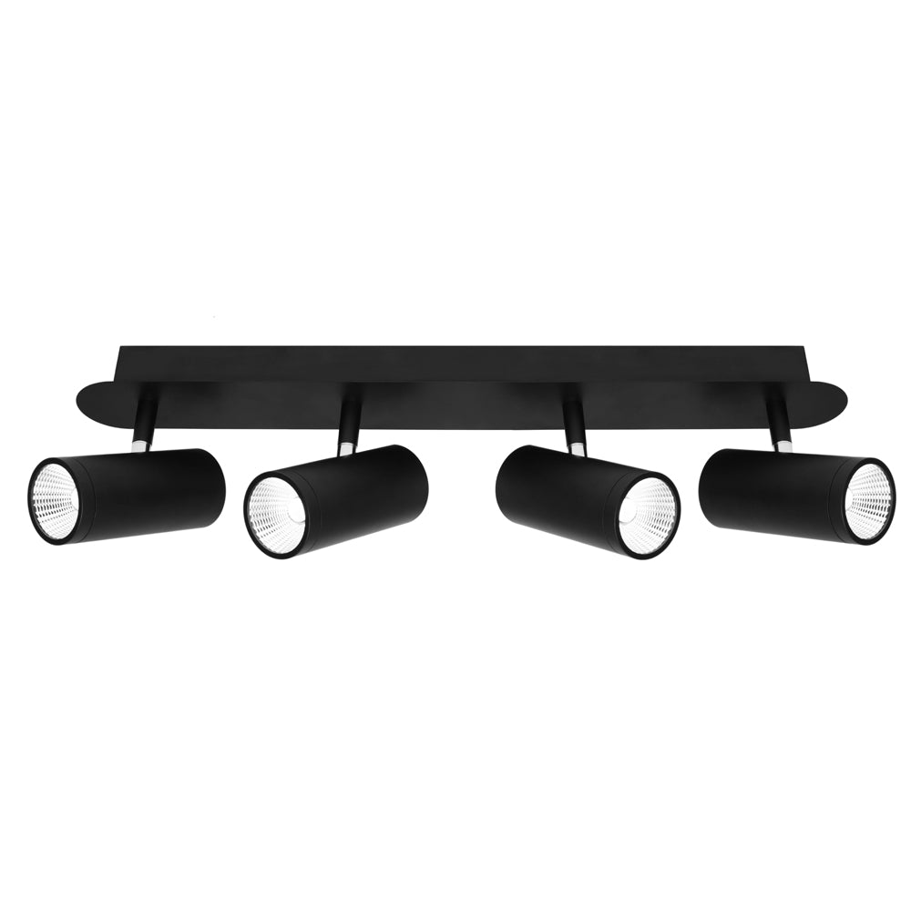 Urban 4lt 20w LED Rail Spot Light Black