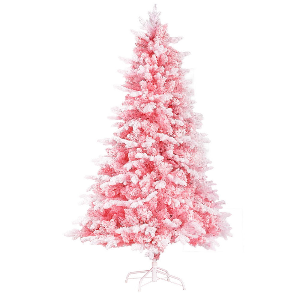 Christmas Tree 1.8m Pink Xmas Tree Snowy Party Decor 810 Tips