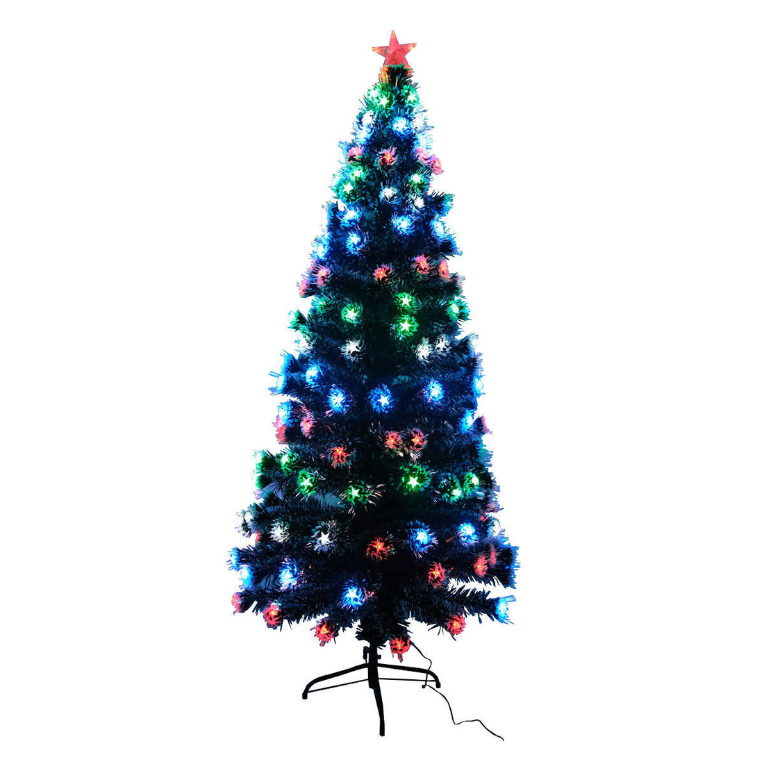 Christmas By Sas 1.8m Pine Tree 210 Multi-Colour LED Lights With 8 Functions