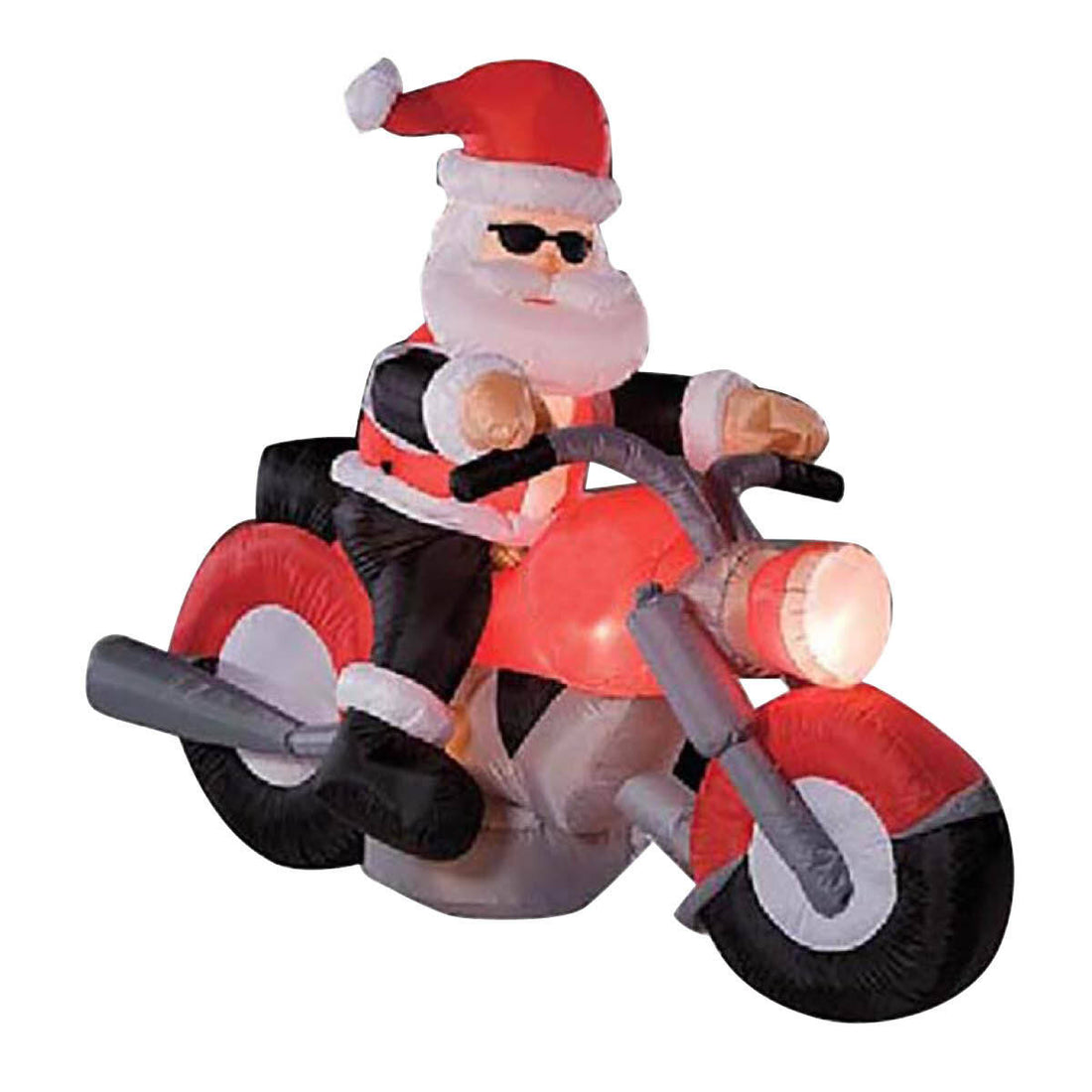 Christmas By Sas 1.6m Santa & Motorbike Built-In Blower Bright LED Lighting