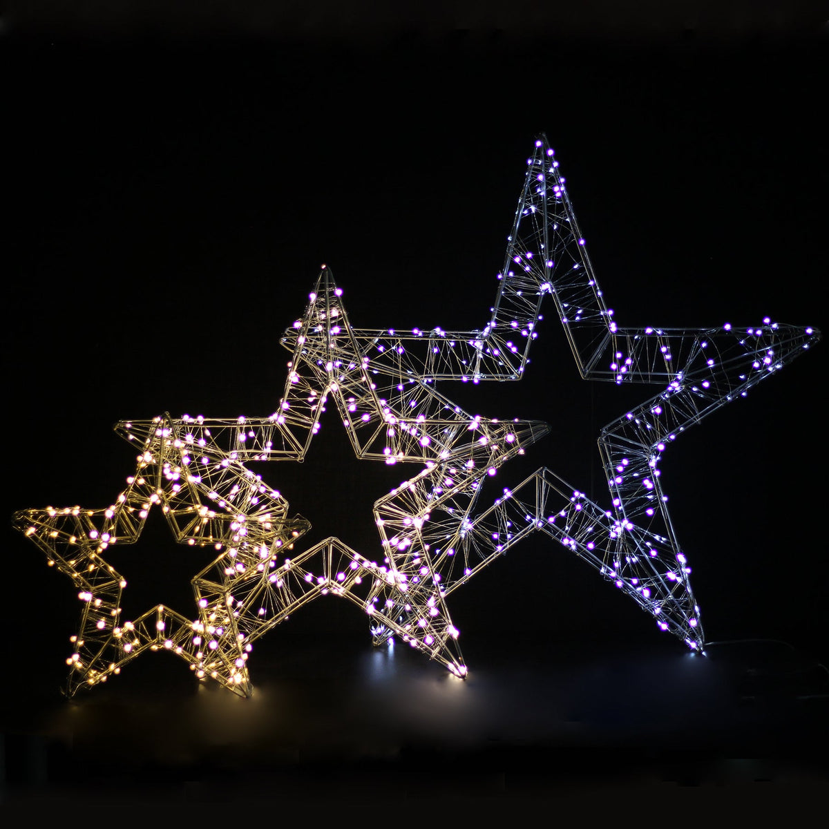 Outdoor shop lighted star