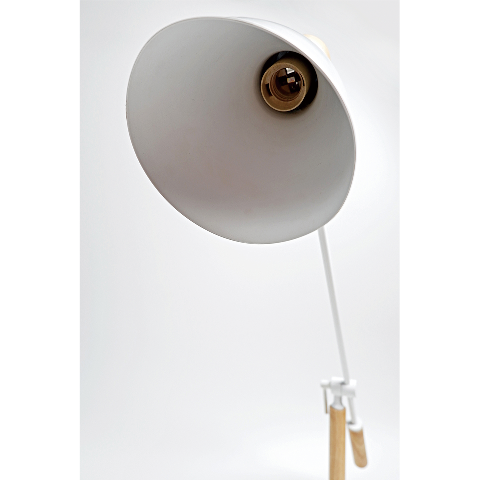 Scandinavian Adjustable Table Lamp - White