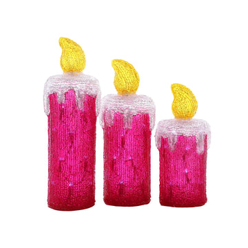 Acrylic Candles - Set of 3