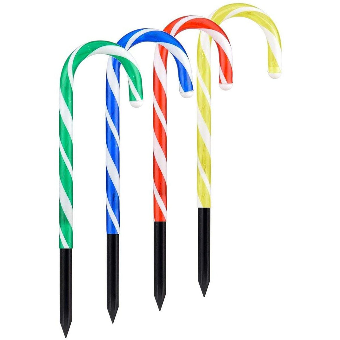 Set of 4 Connectable Candy Cane - 2 Colour Options