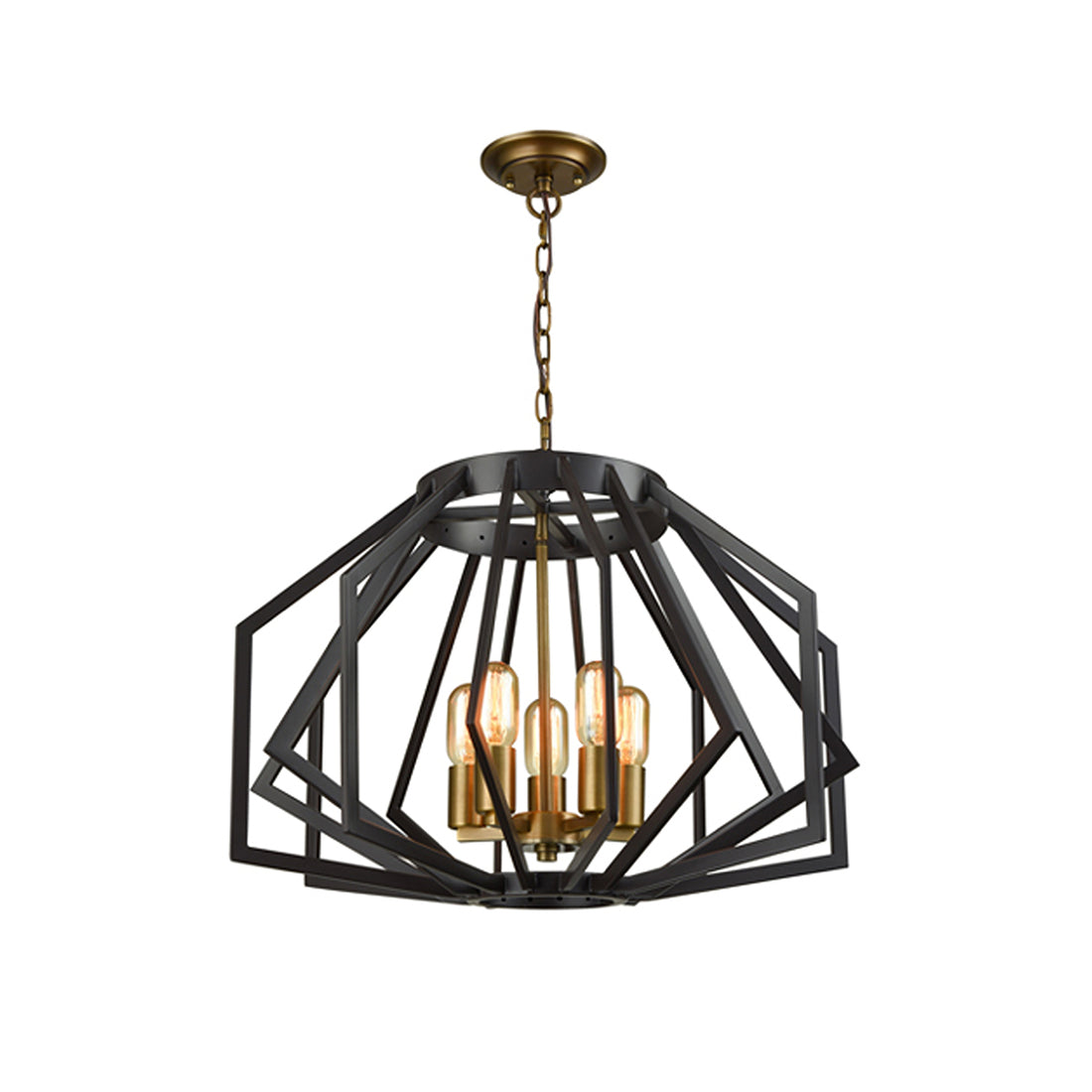 GAMBA Wide/Narrow Angular Cage Pendant Light