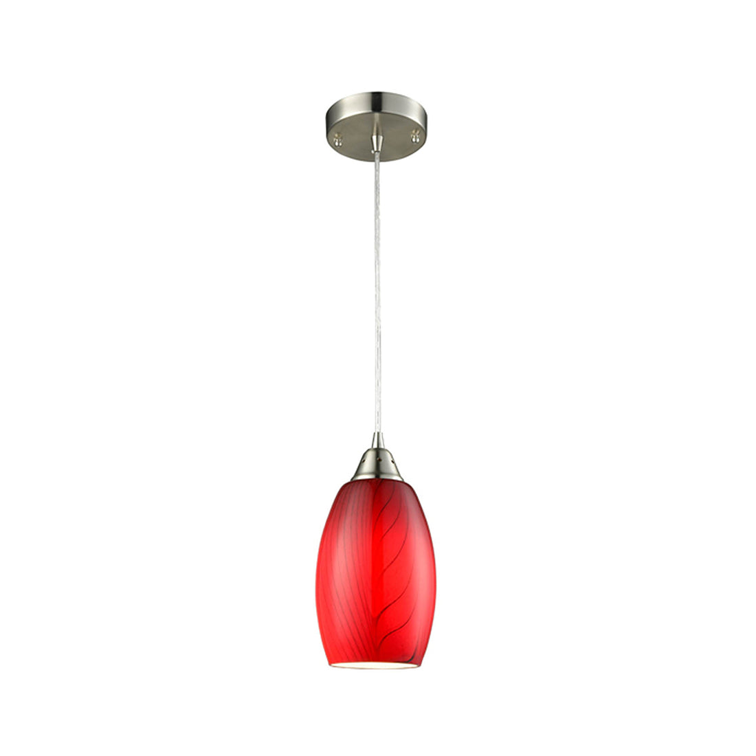 GLAZE Ellipse Hand Blown Glass Pendant Light