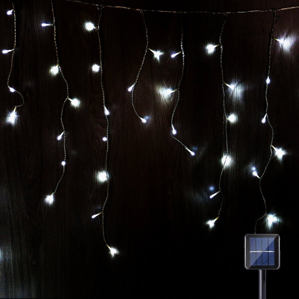 160 warm white icicle deals string lights