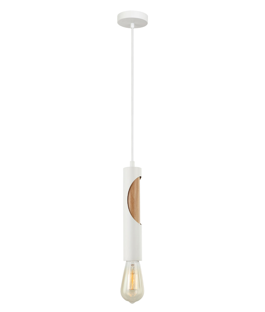 IDA Interior Tube Pendant Light- White