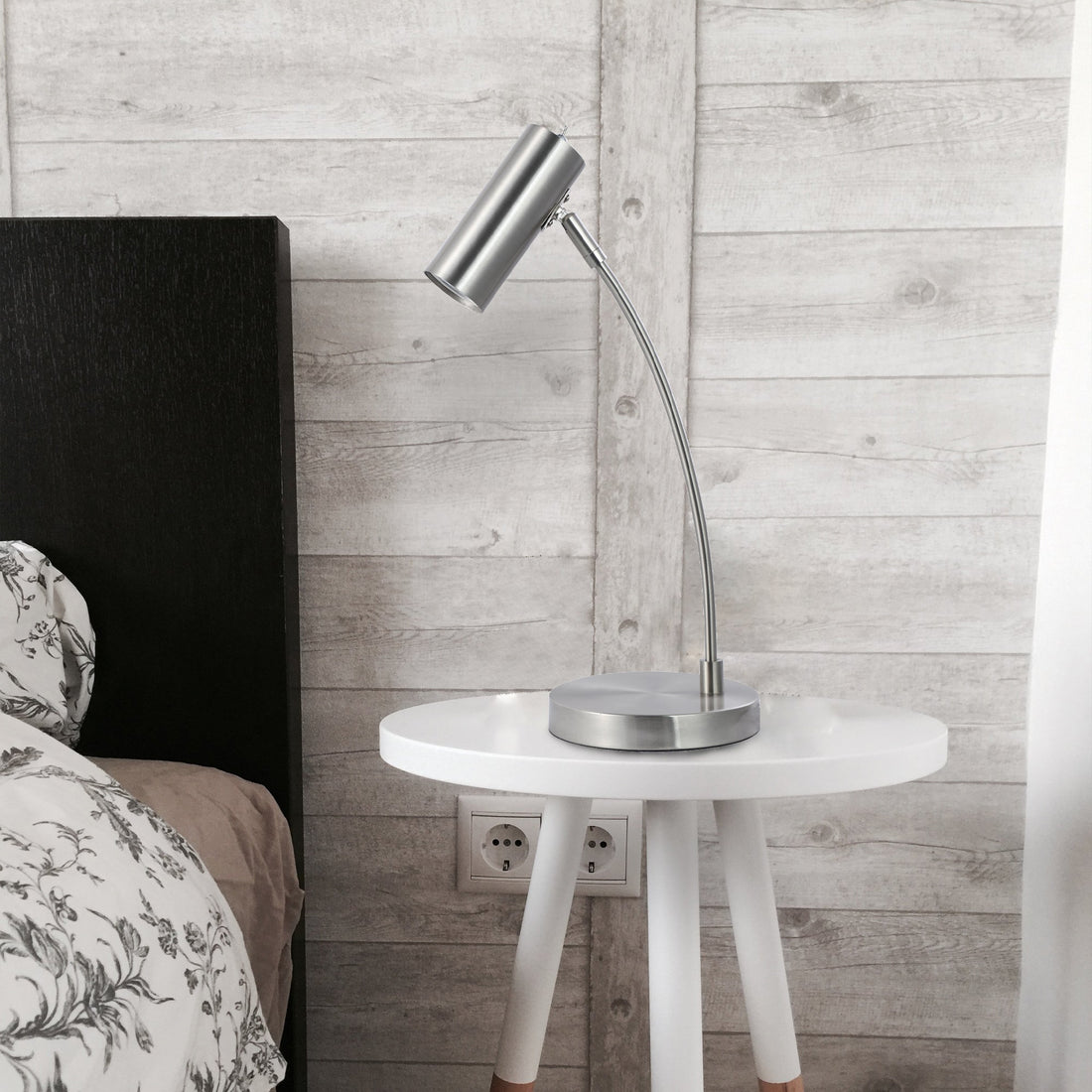 Sarla Table Lamp - Satin Chrome