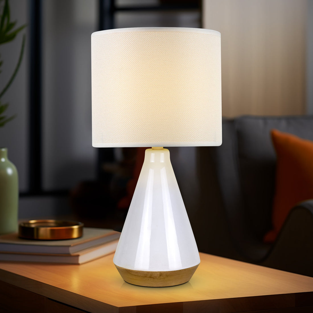 Lux Tapered Ceramic Table Lamp