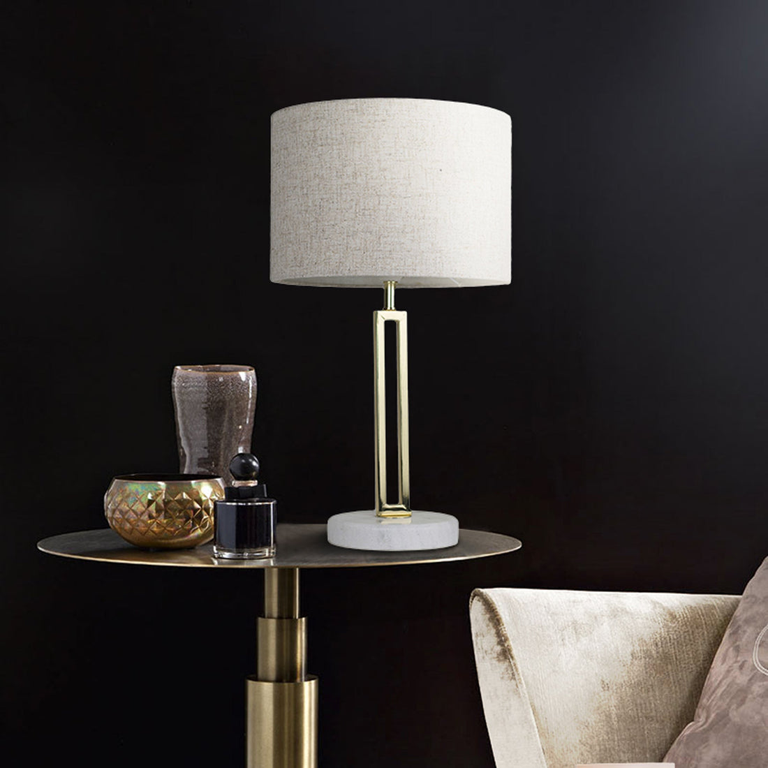 Margleus Table Lamp with Marble Base