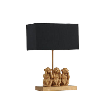 Three Wise Monkeys Table Lamp