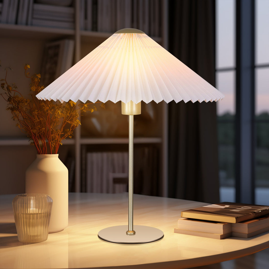 Peck Pleated Table Lamp