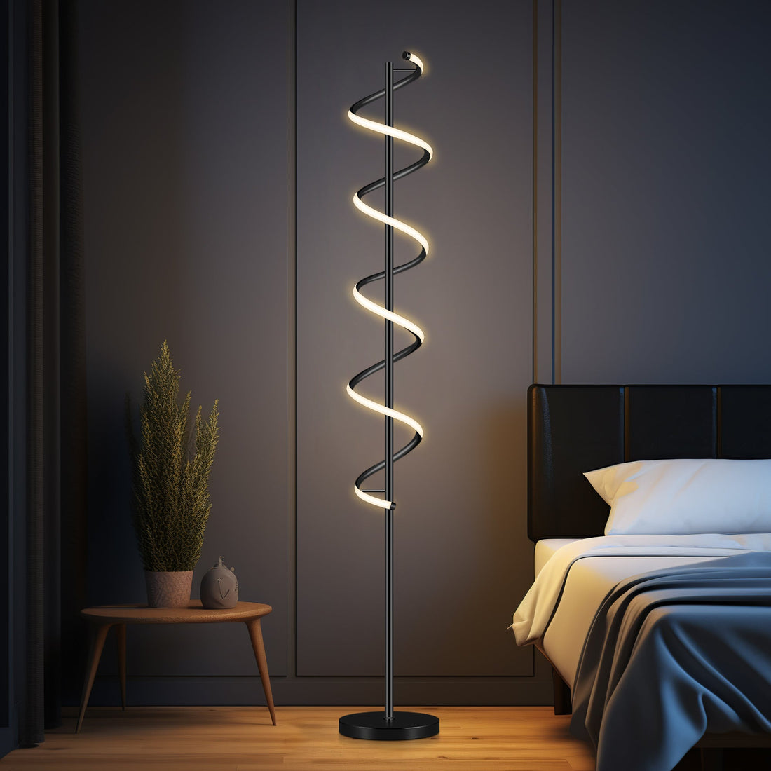 Cirrhi LED Floor Lamp - Black