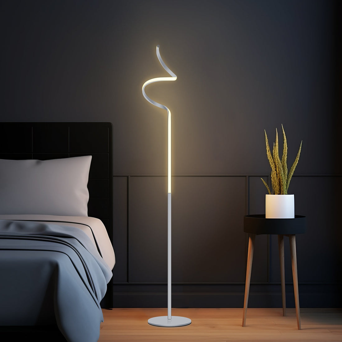 Chipper LED Floor Lamp - Chrome