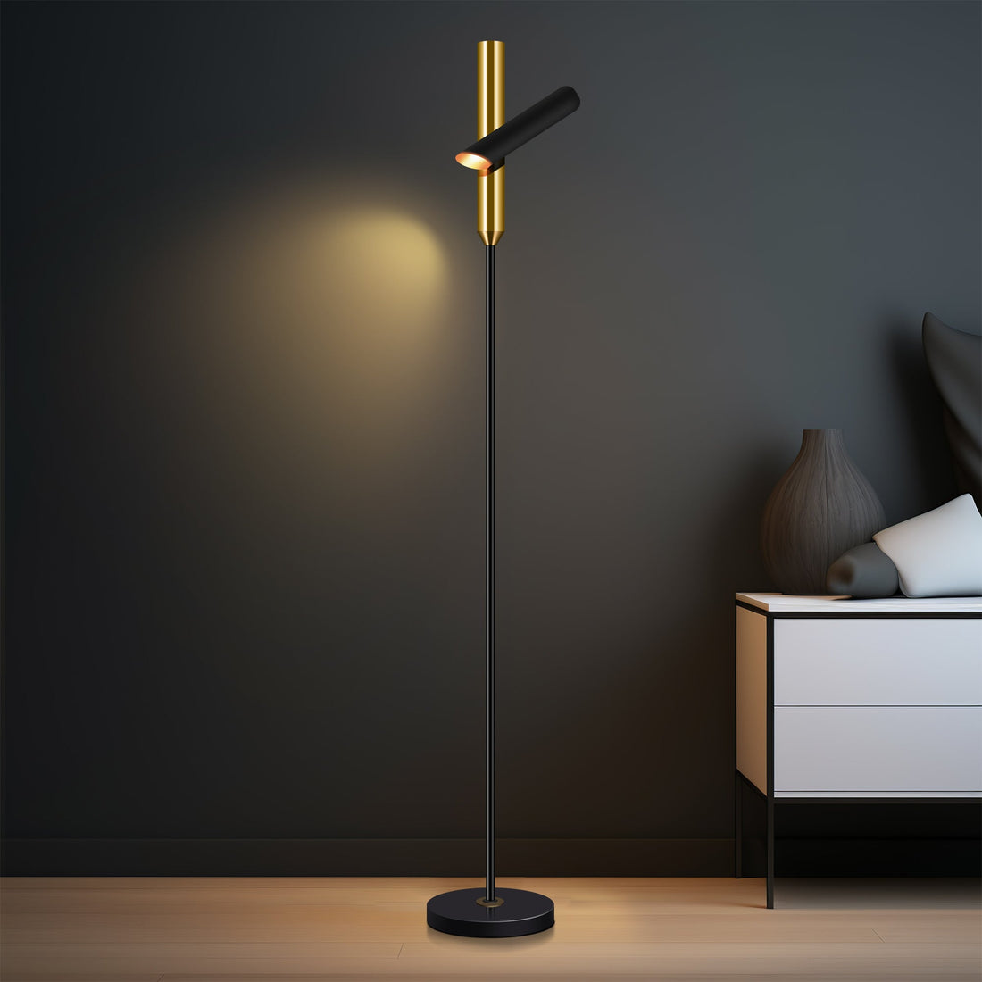 Tinto Cylindrical LED Floor Lamp