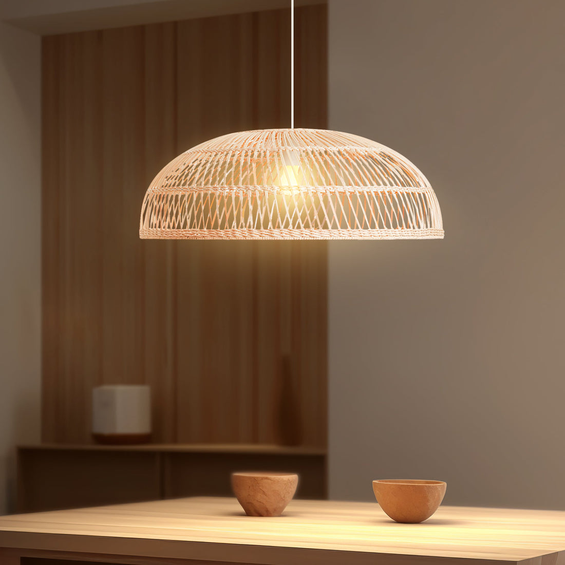 Amara Rattan Pendant Light - Large