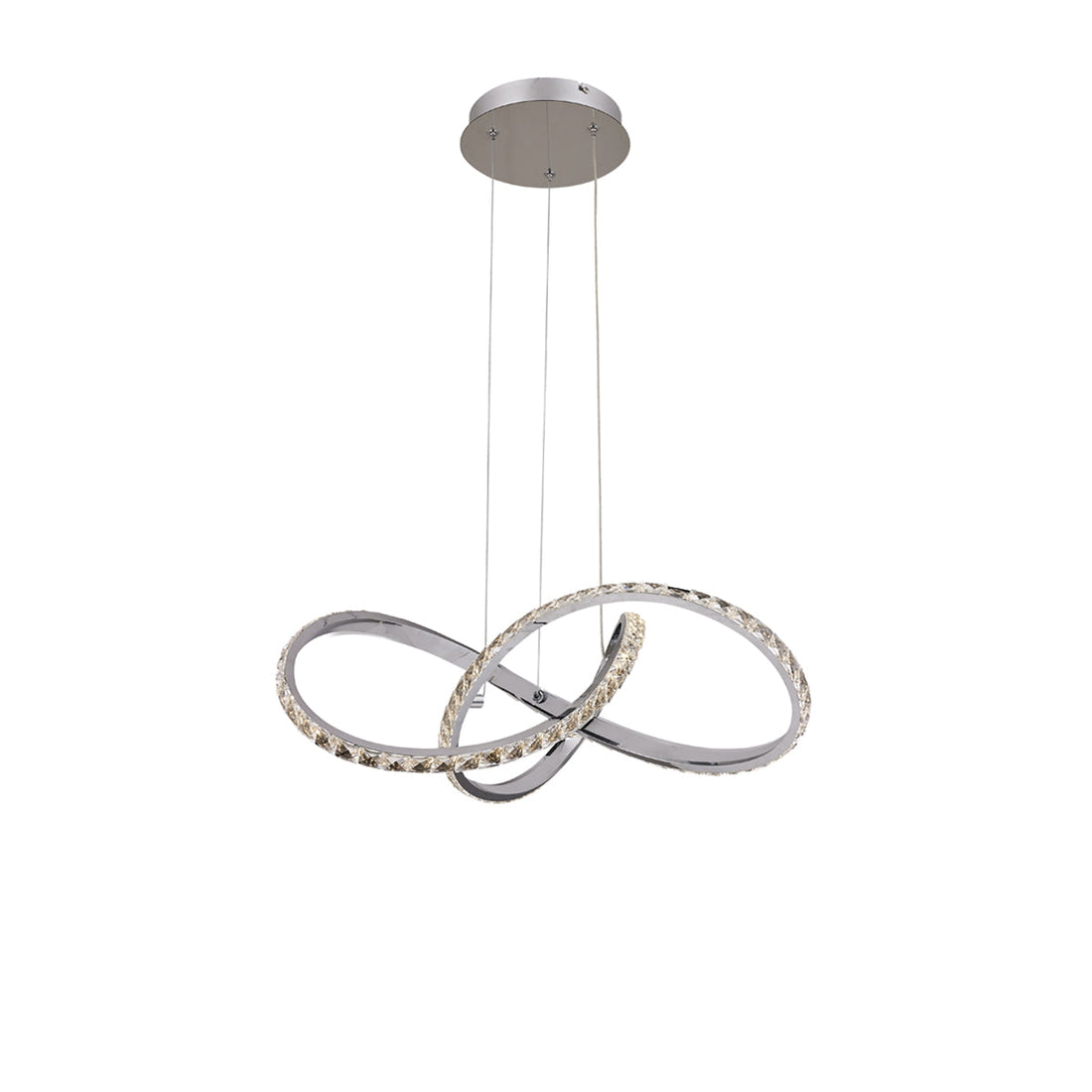 Diamanto Dimmable LED Pendant Light - Chrome