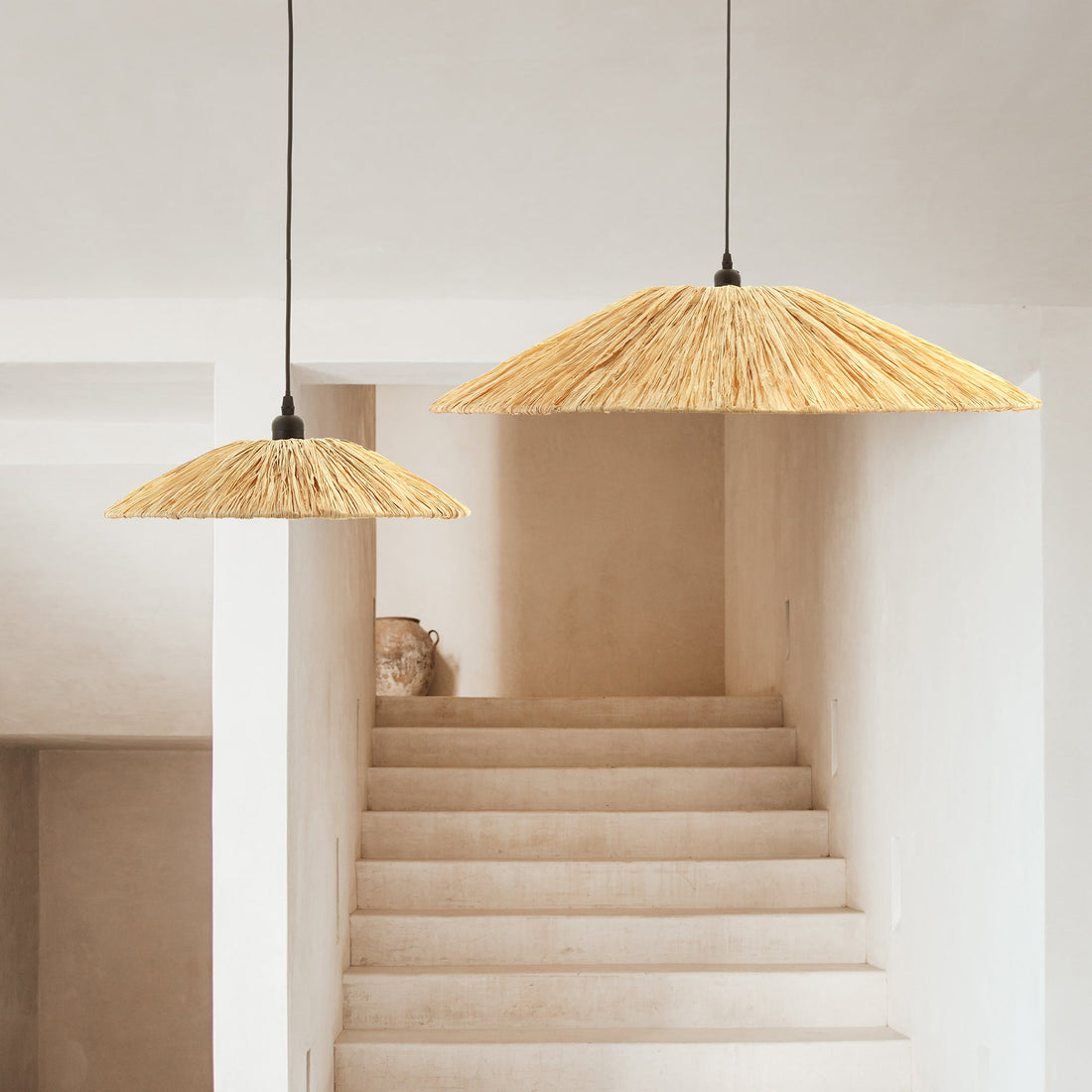 Lucia Raffia Pendant Light - 3 Sizes Option