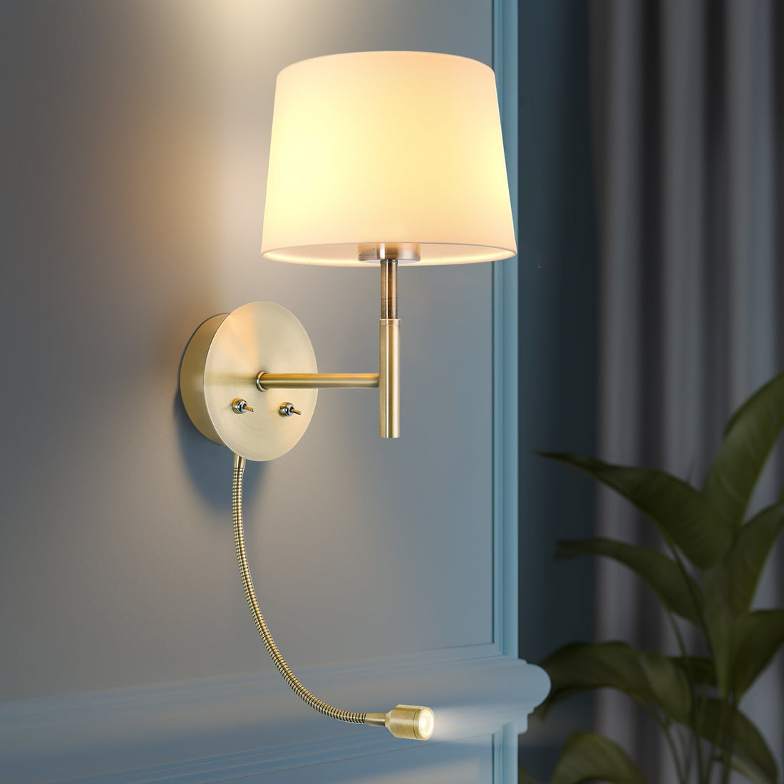 Riley Wall Light - Antique Brass